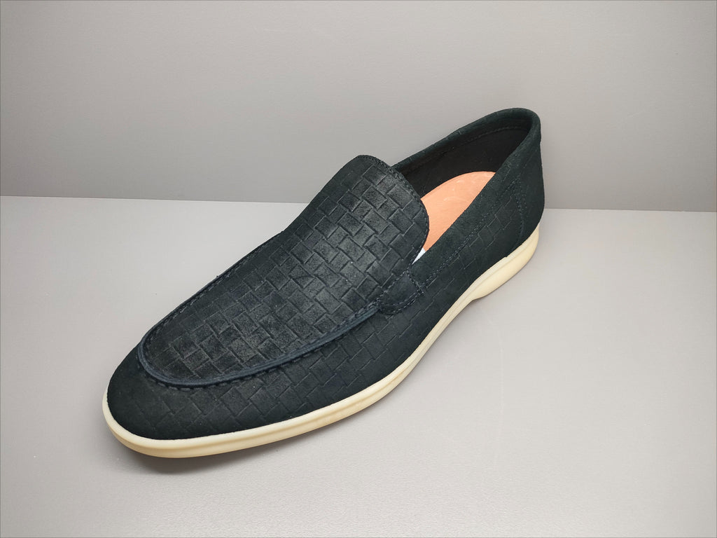 Men's Woven Pattern Loafers