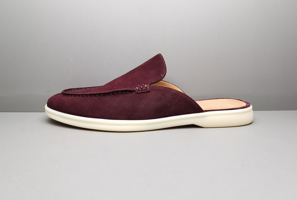 Men's Backless Suede Leather Loafers