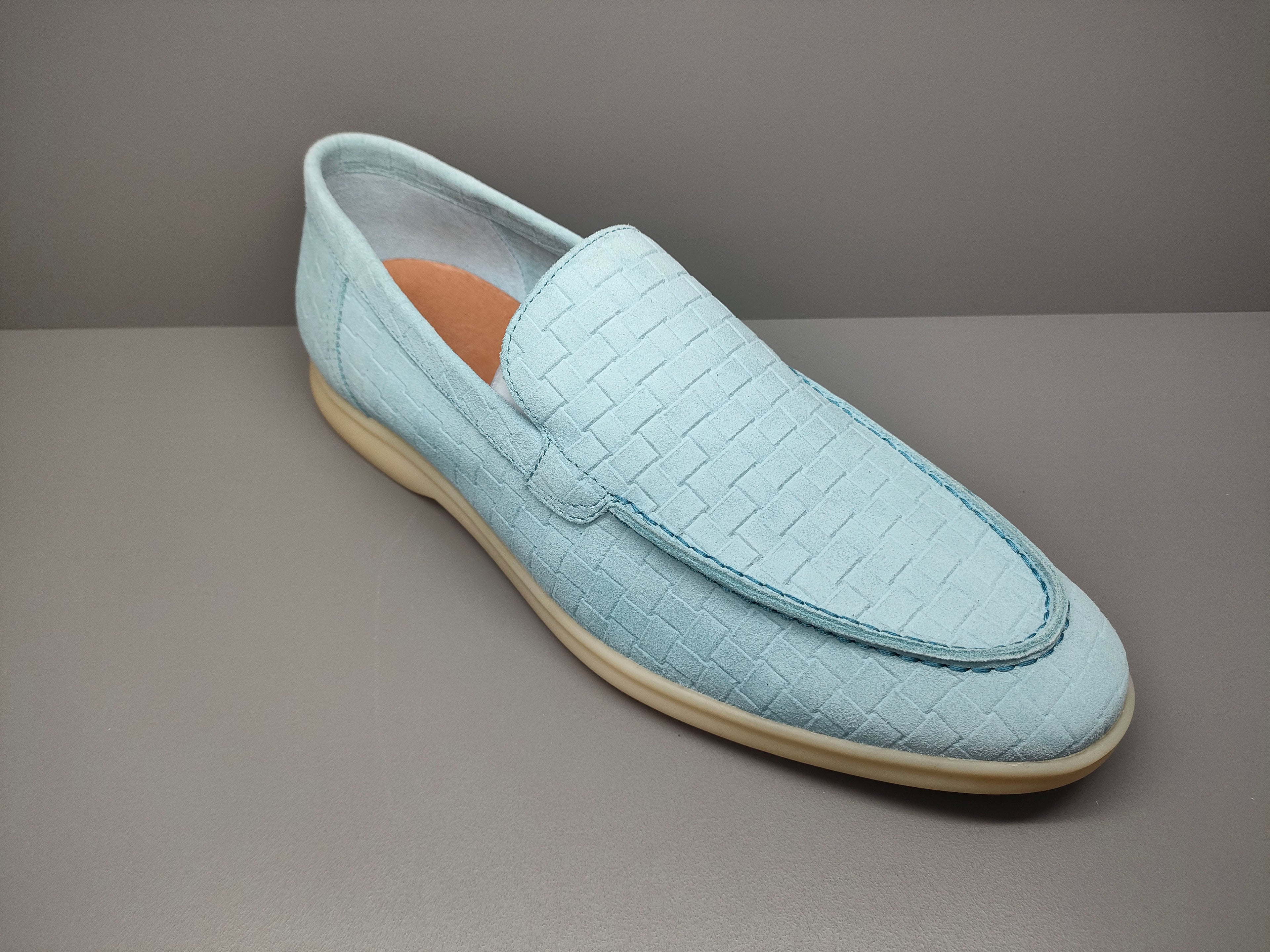 Men's Woven Pattern Loafers