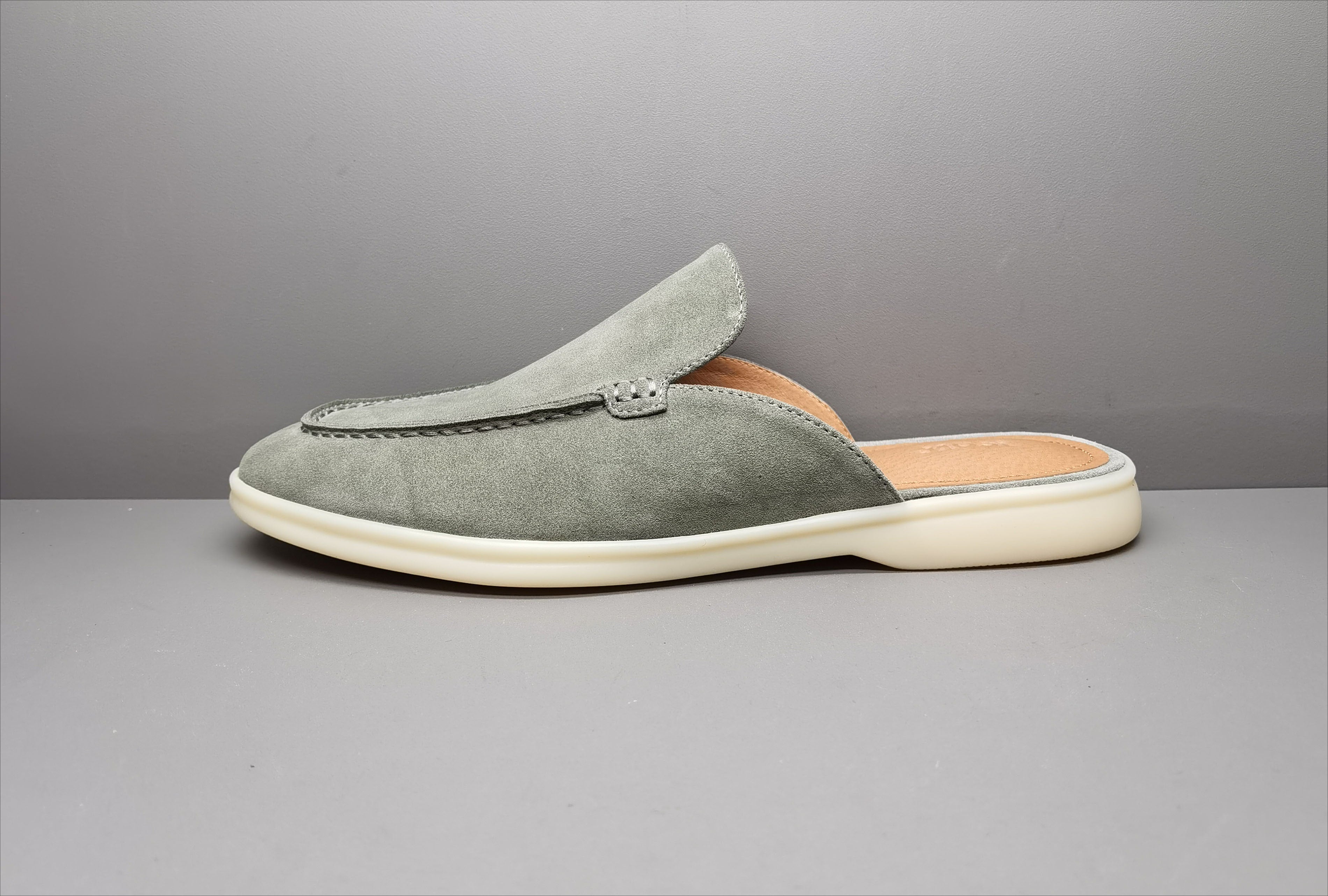 Men's Backless Suede Leather Loafers