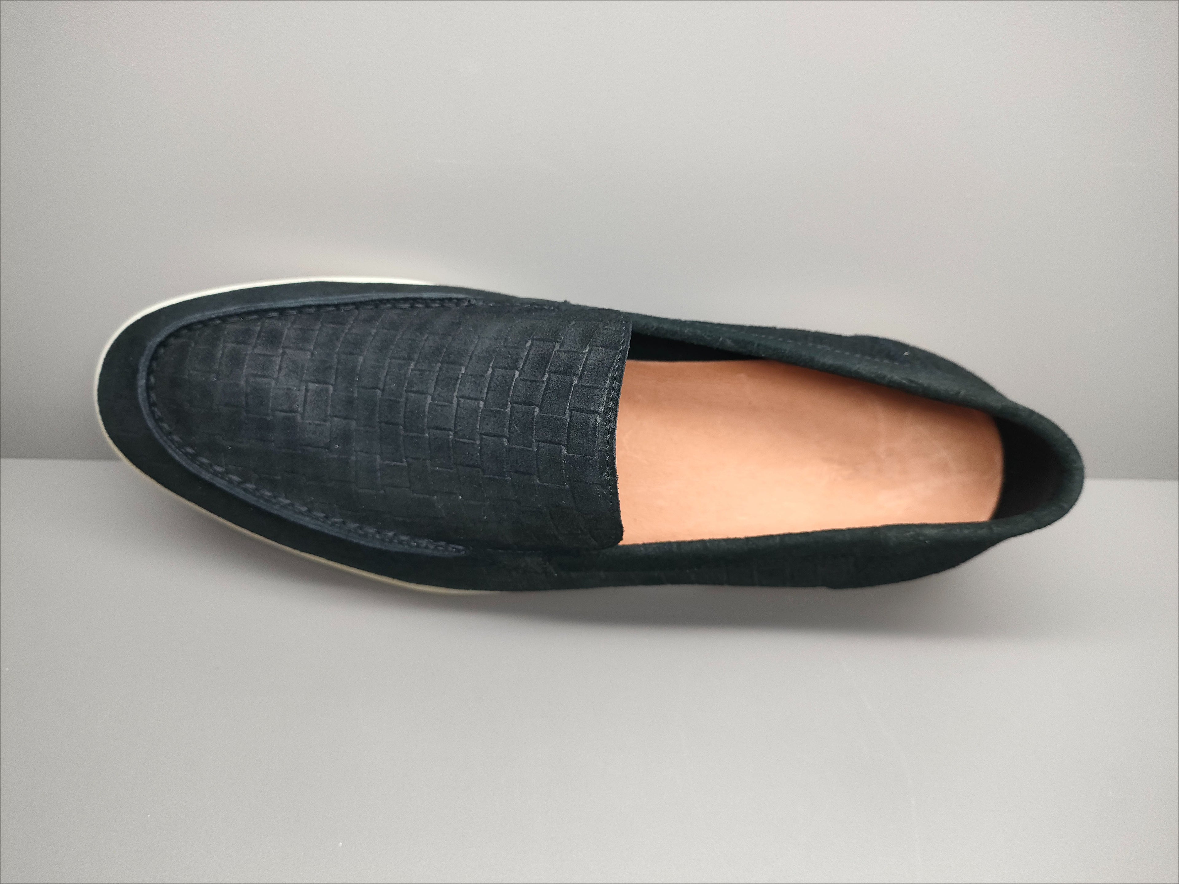Men's Woven Pattern Loafers