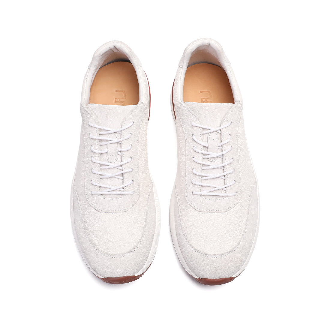2026 Spring and Summer New British Style Versatile Men's Leather Business Casual Shoes Japanese Sports Trend Sneakers