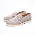 New 2026 versatile cowhide loafers anti-velvet leather soft leather British retro European and American men's slip-on