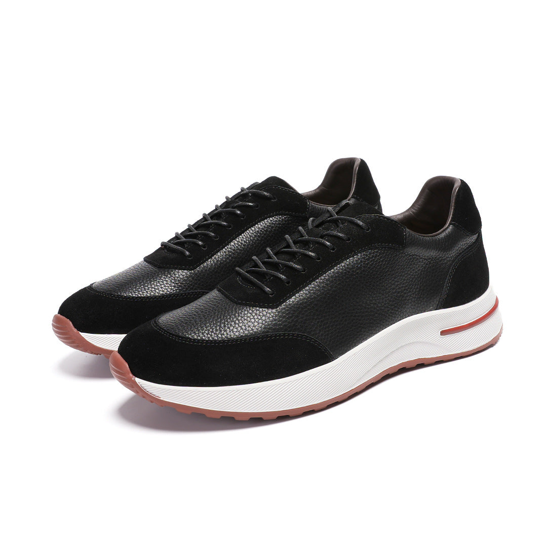 2026 Spring and Summer New British Style Versatile Men's Leather Business Casual Shoes Japanese Sports Trend Sneakers