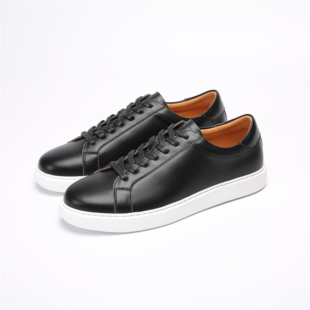Ultra-light Zero-gravity Spring and Summer Leather Board Shoes Thin-soled Men's Casual Soft-soled Low-top Sneakers