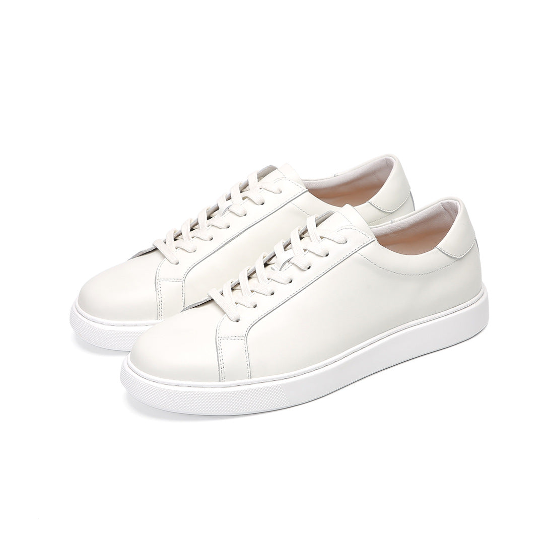 Ultra-light Zero-gravity Spring and Summer Leather Board Shoes Thin-soled Men's Casual Soft-soled Low-top Sneakers