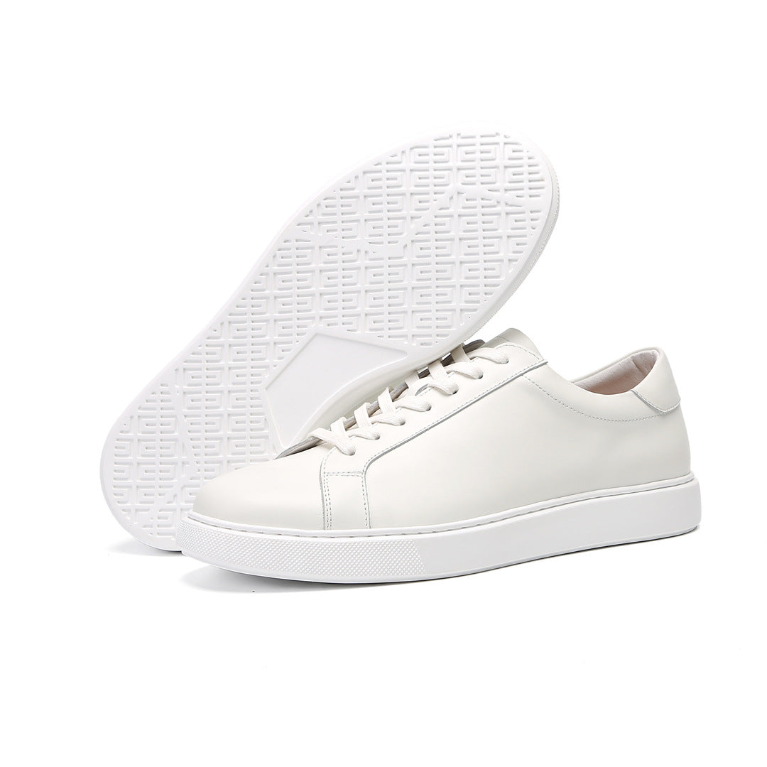 Ultra-light Zero-gravity Spring and Summer Leather Board Shoes Thin-soled Men's Casual Soft-soled Low-top Sneakers