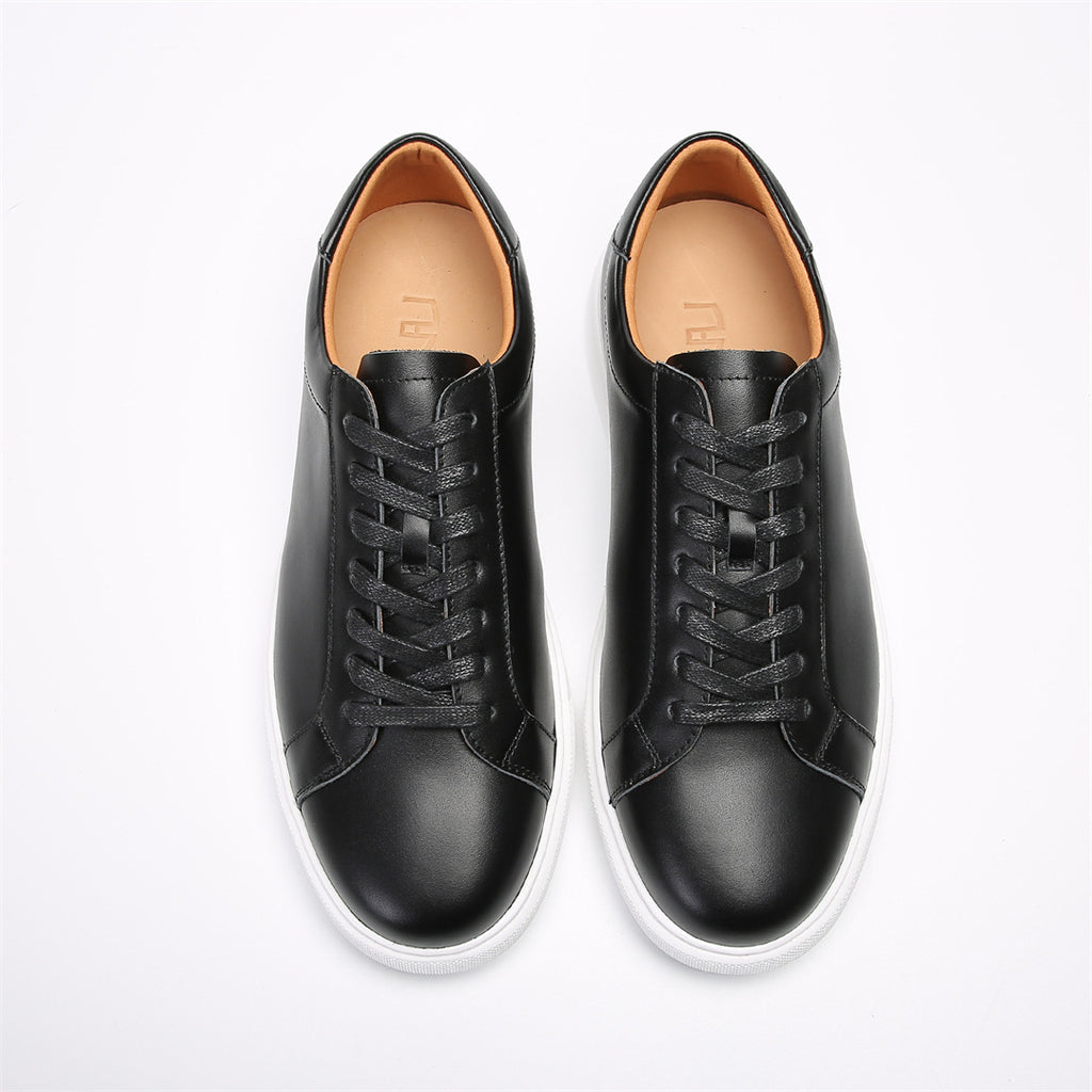 Ultra-light Zero-gravity Spring and Summer Leather Board Shoes Thin-soled Men's Casual Soft-soled Low-top Sneakers