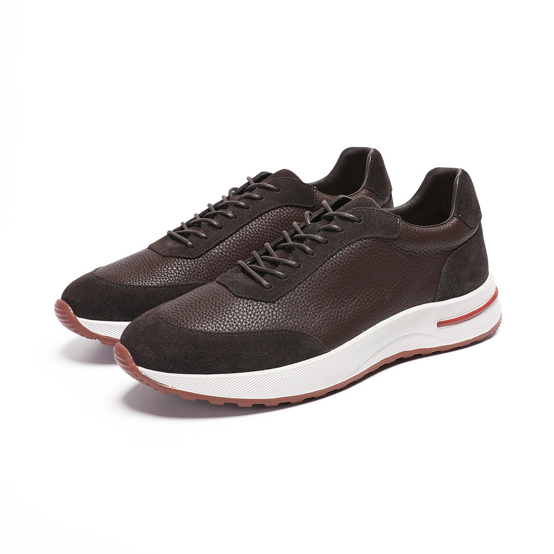 2026 Spring and Summer New British Style Versatile Men's Leather Business Casual Shoes Japanese Sports Trend Sneakers