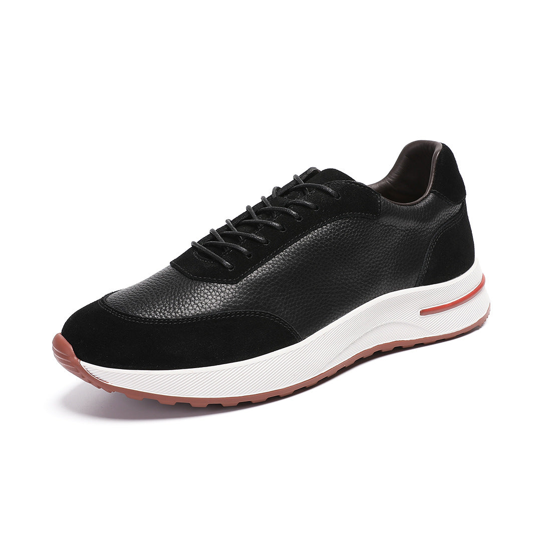 2026 Spring and Summer New British Style Versatile Men's Leather Business Casual Shoes Japanese Sports Trend Sneakers