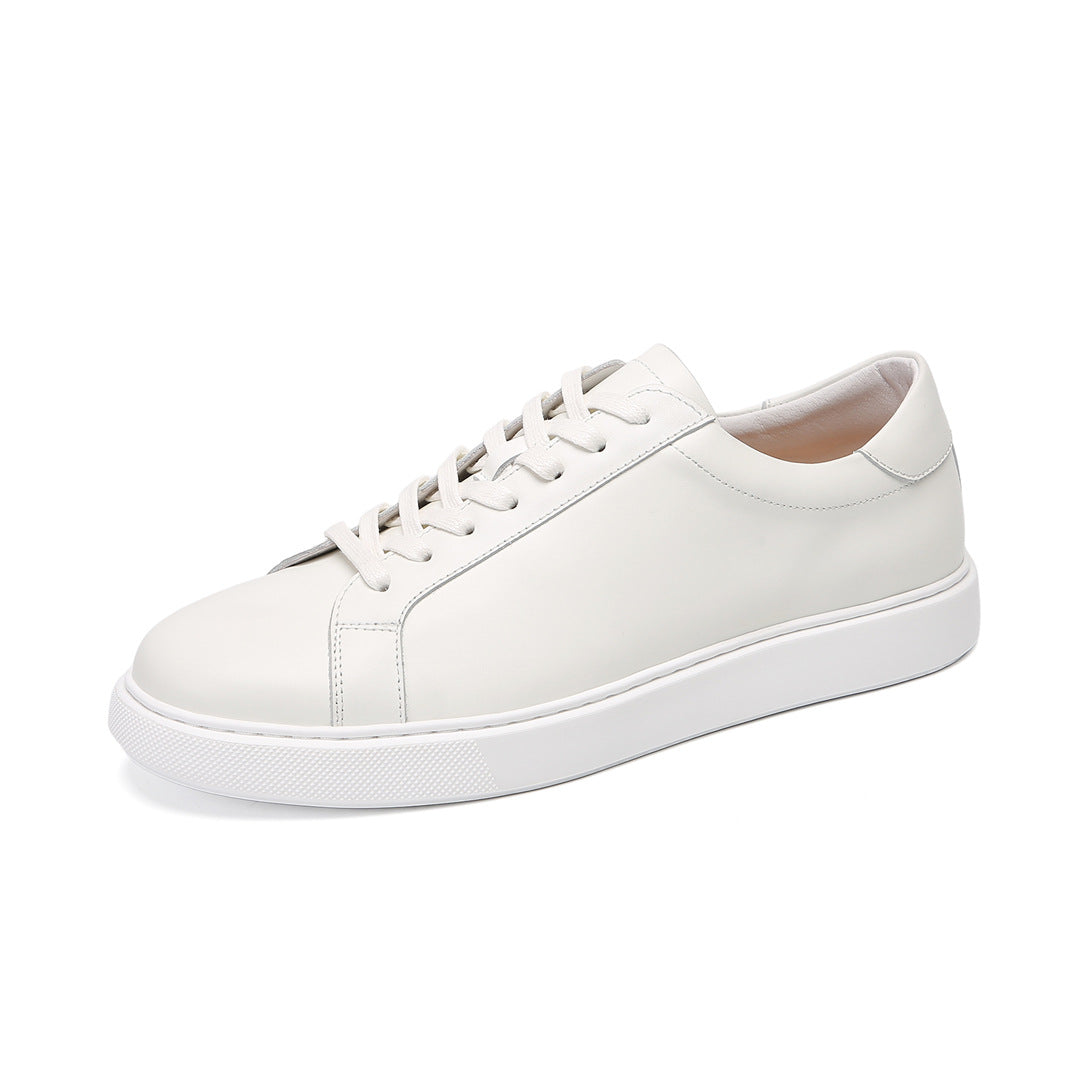 Ultra-light Zero-gravity Spring and Summer Leather Board Shoes Thin-soled Men's Casual Soft-soled Low-top Sneakers