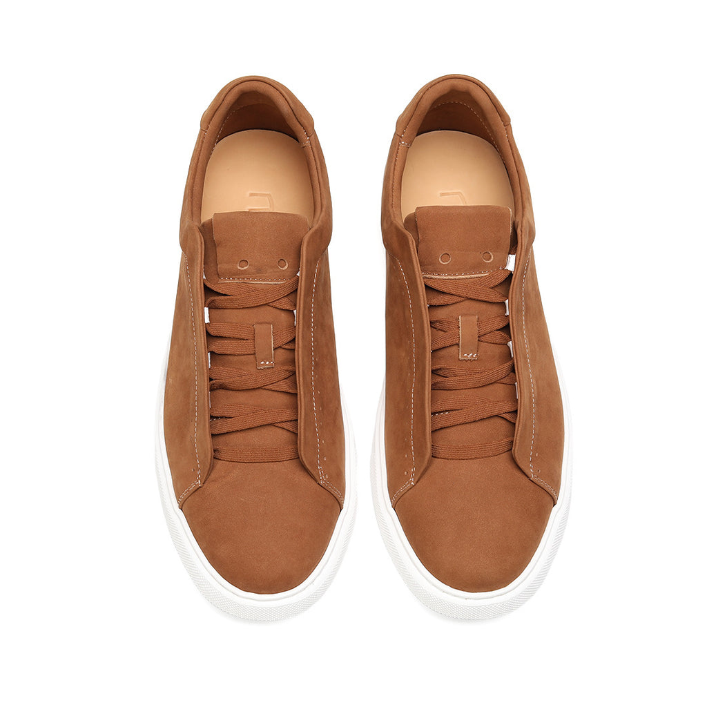 Washed First Layer Cowhide 2026 Spring and Summer New Sports Board Shoes Men's Casual Breathable Lace-up Sneakers