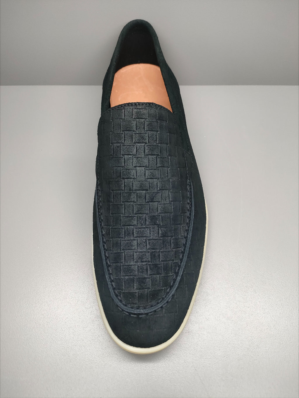 Men's Woven Pattern Loafers