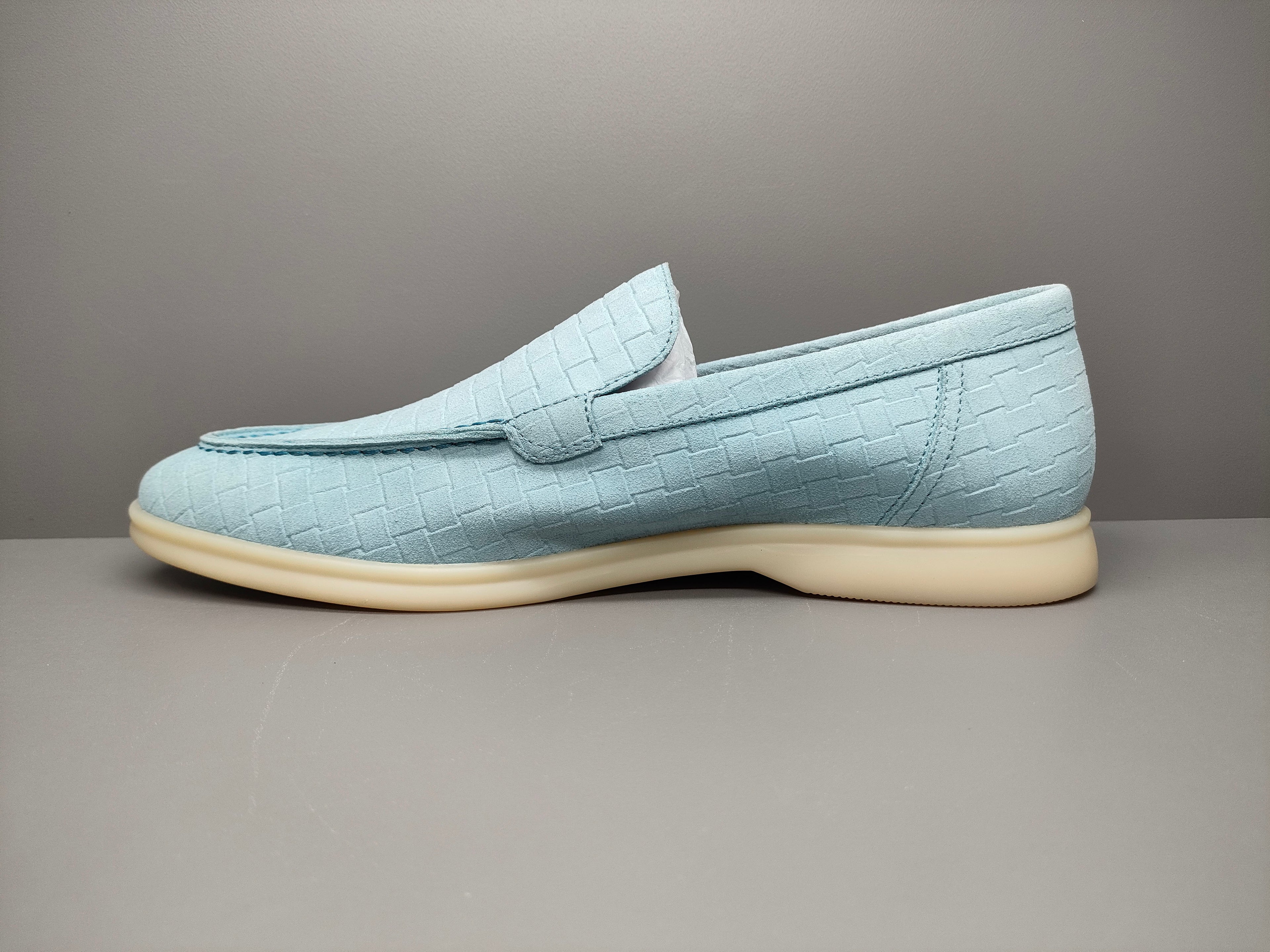 Men's Woven Pattern Loafers