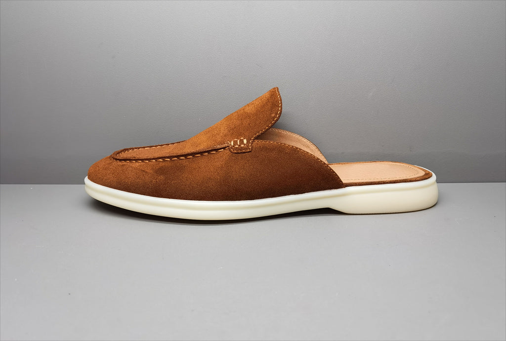 Men's Backless Suede Leather Loafers