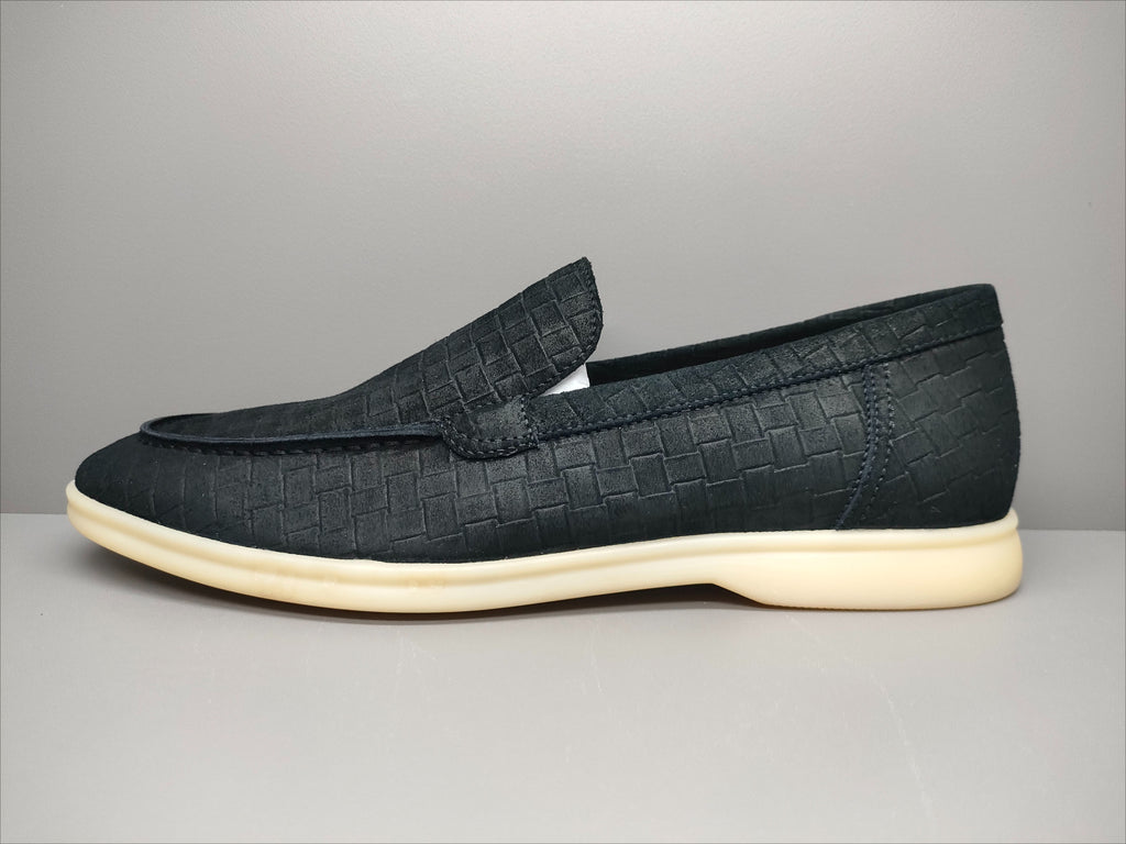 Men's Woven Pattern Loafers